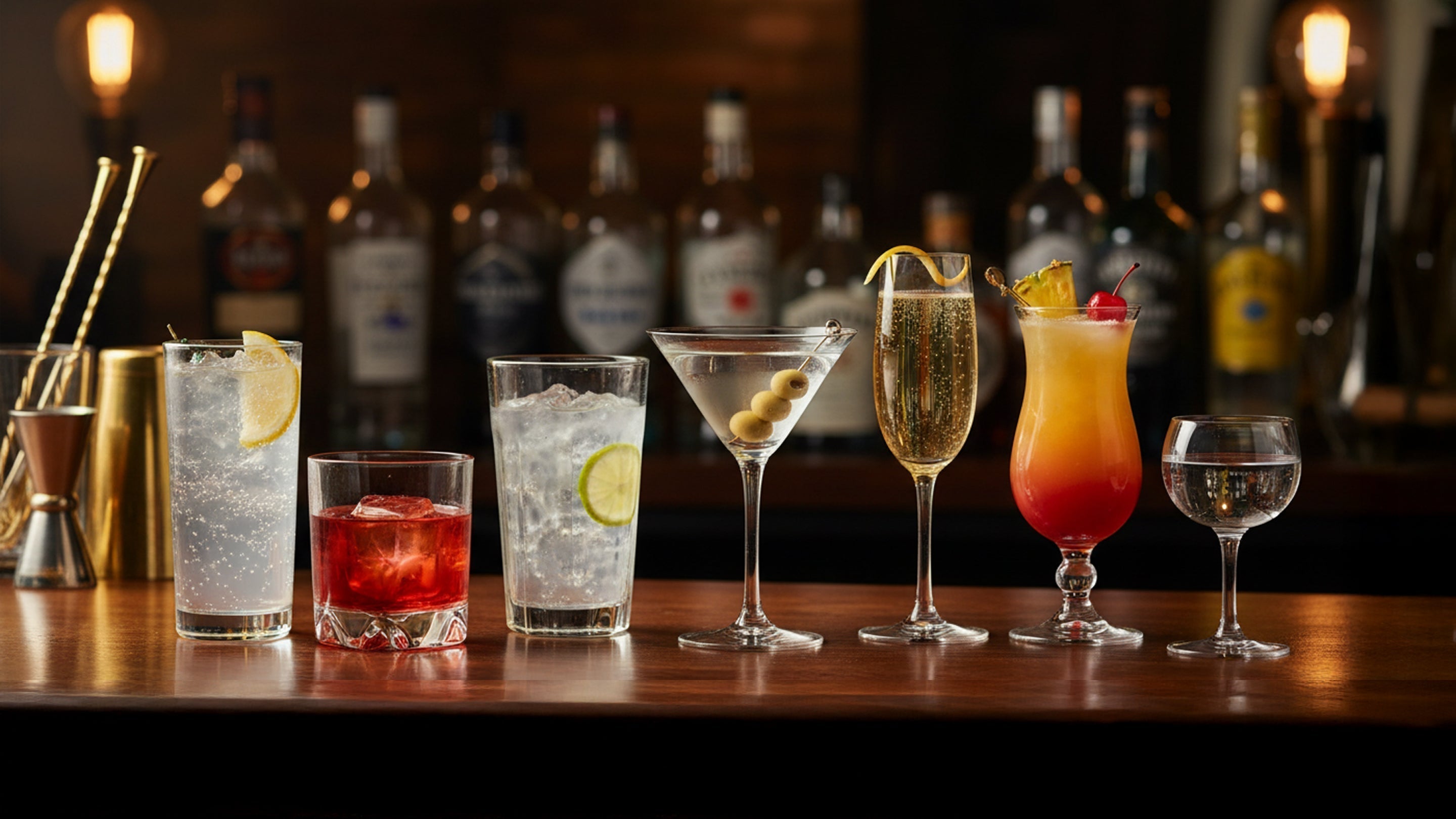 Greytown Distilling Co premium gin in a range of glassware - buy New Zealand spirits online for your best cocktail recipes