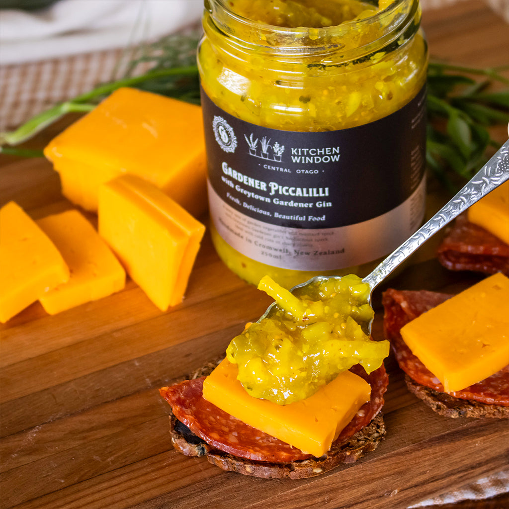 Greytown Distilling Co. Gardener Piccalilli with Gardener premium gin. For the best gin gifts, buy online direct from the coolest gin distillery on the planet. 