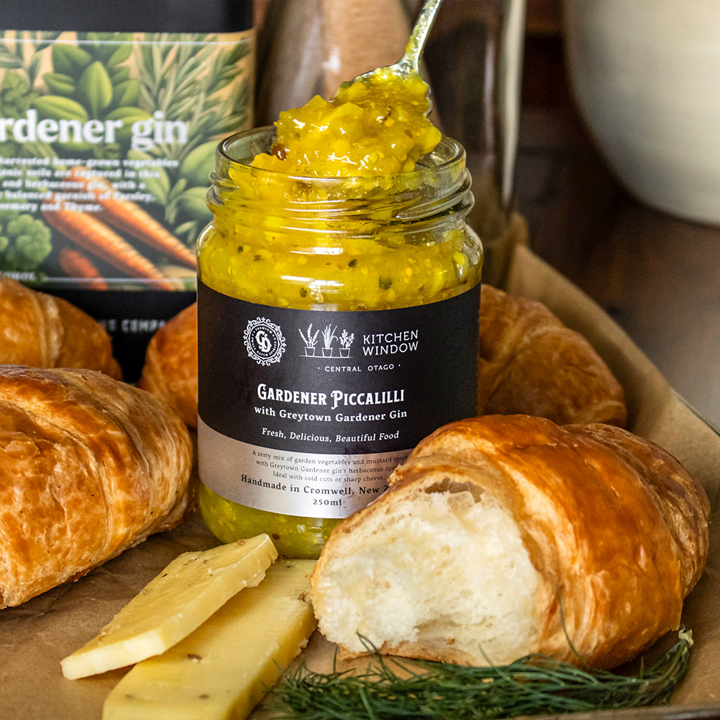 Greytown Distilling Co. Gardener Piccalilli with Gardener premium gin. For the best gin gifts, buy online direct from the coolest gin distillery on the planet. 